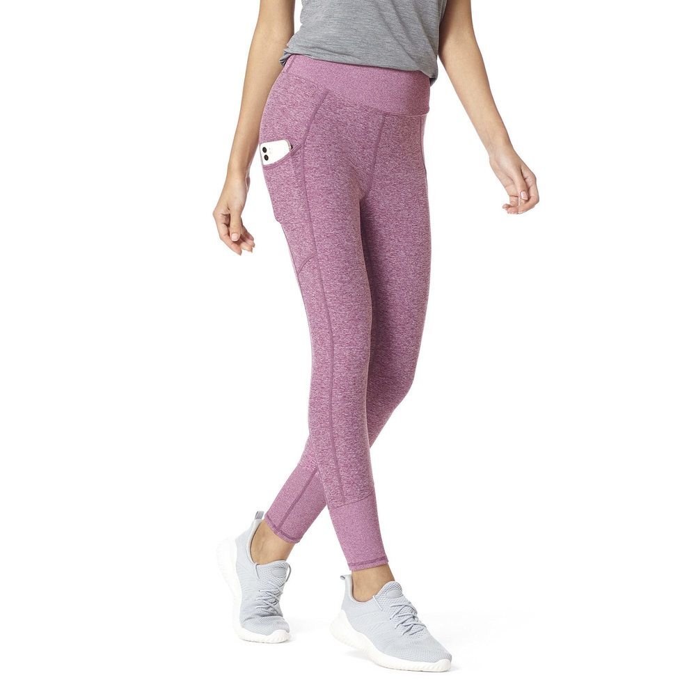 HUE Women's Wide Waistband Hold It Leggings, Dragon Fruit, X-Large